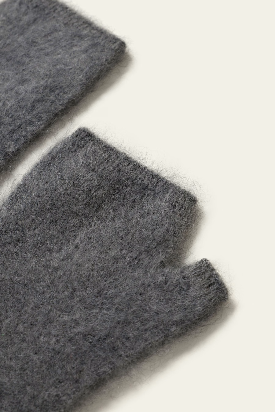 Guantes Sin Dedos de Cachemira Cepillada