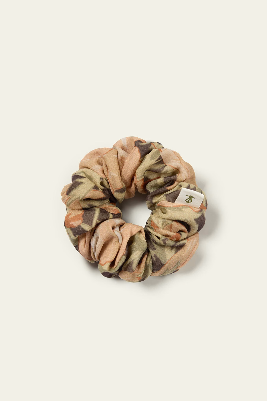 Scrunchies de Flor de Amapola - Hecho con Tela Liberty