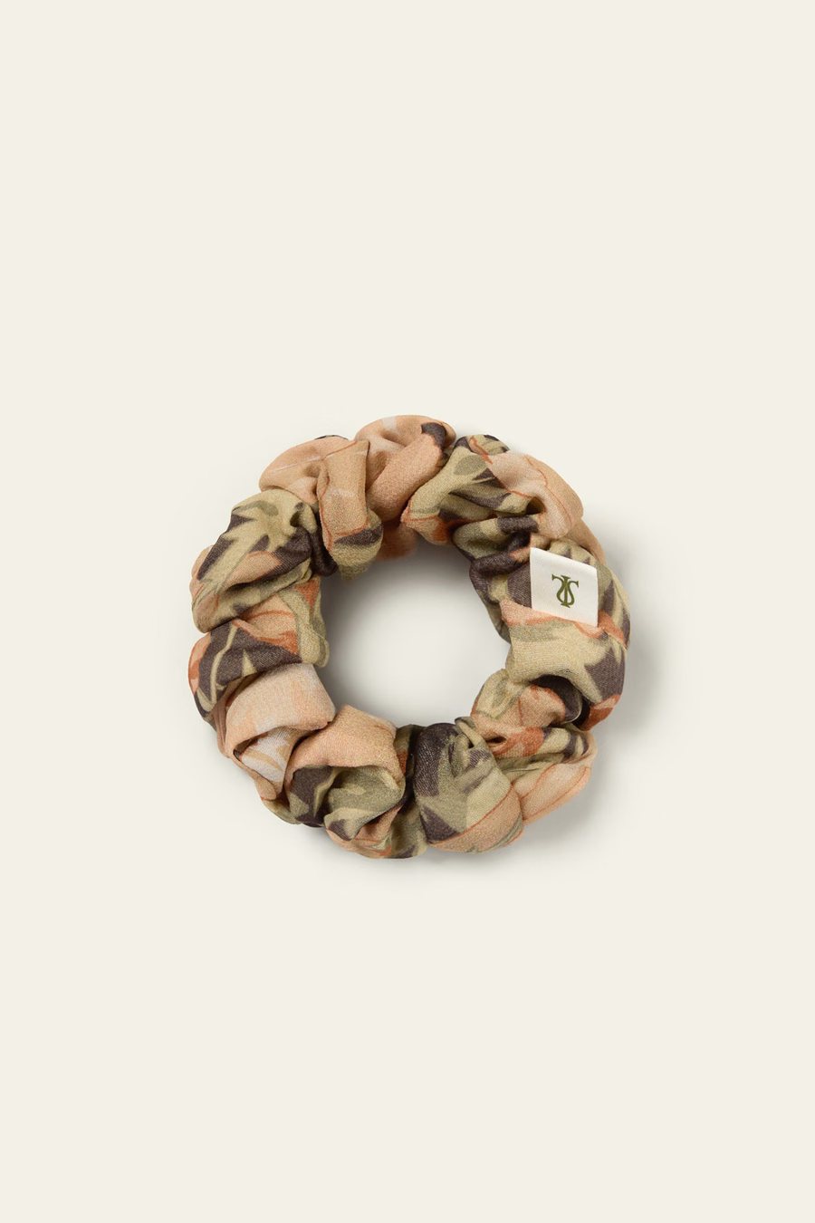 Scrunchies de Flor de Amapola - Hecho con Tela Liberty