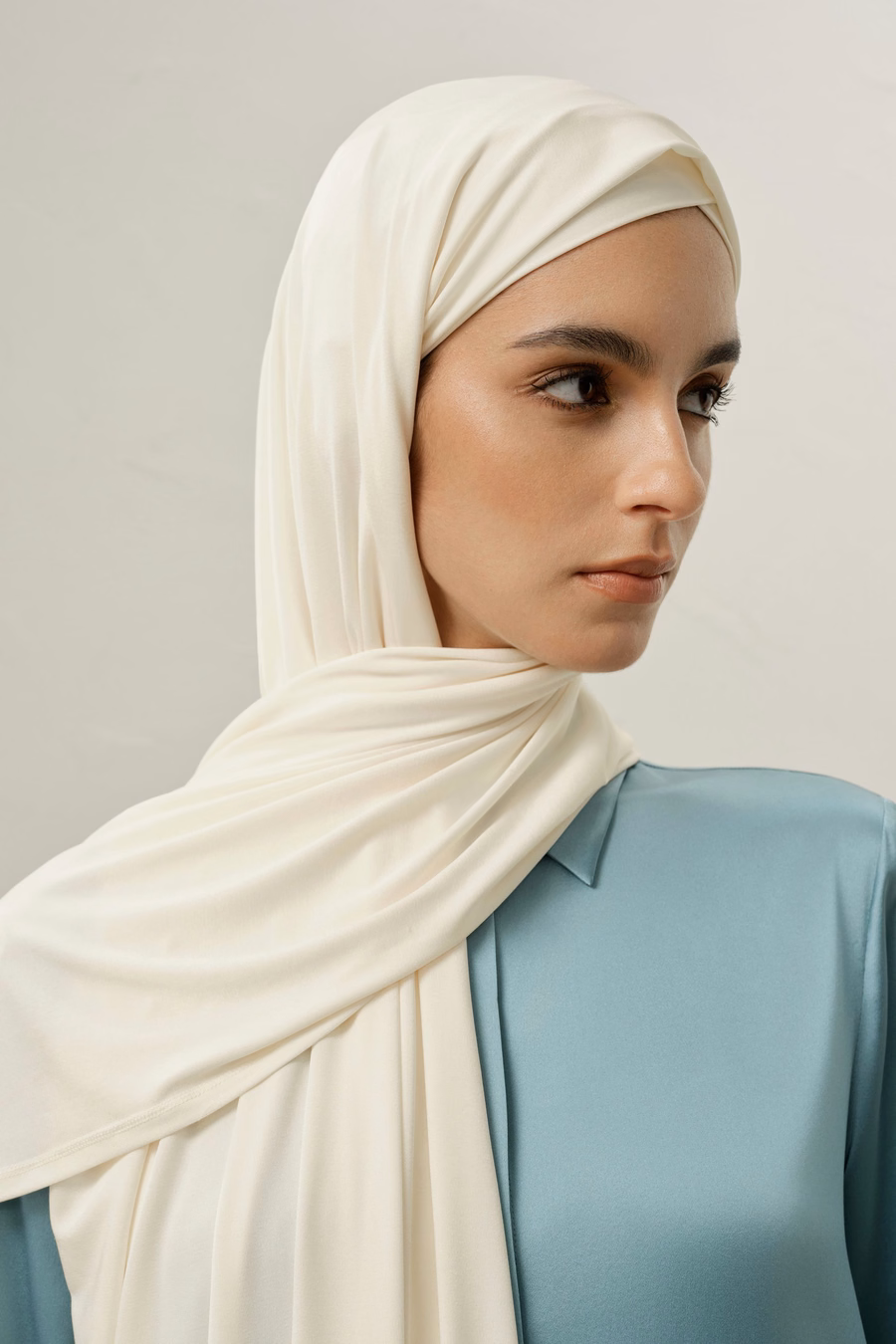 Jersey de viscosa de seda para hijab