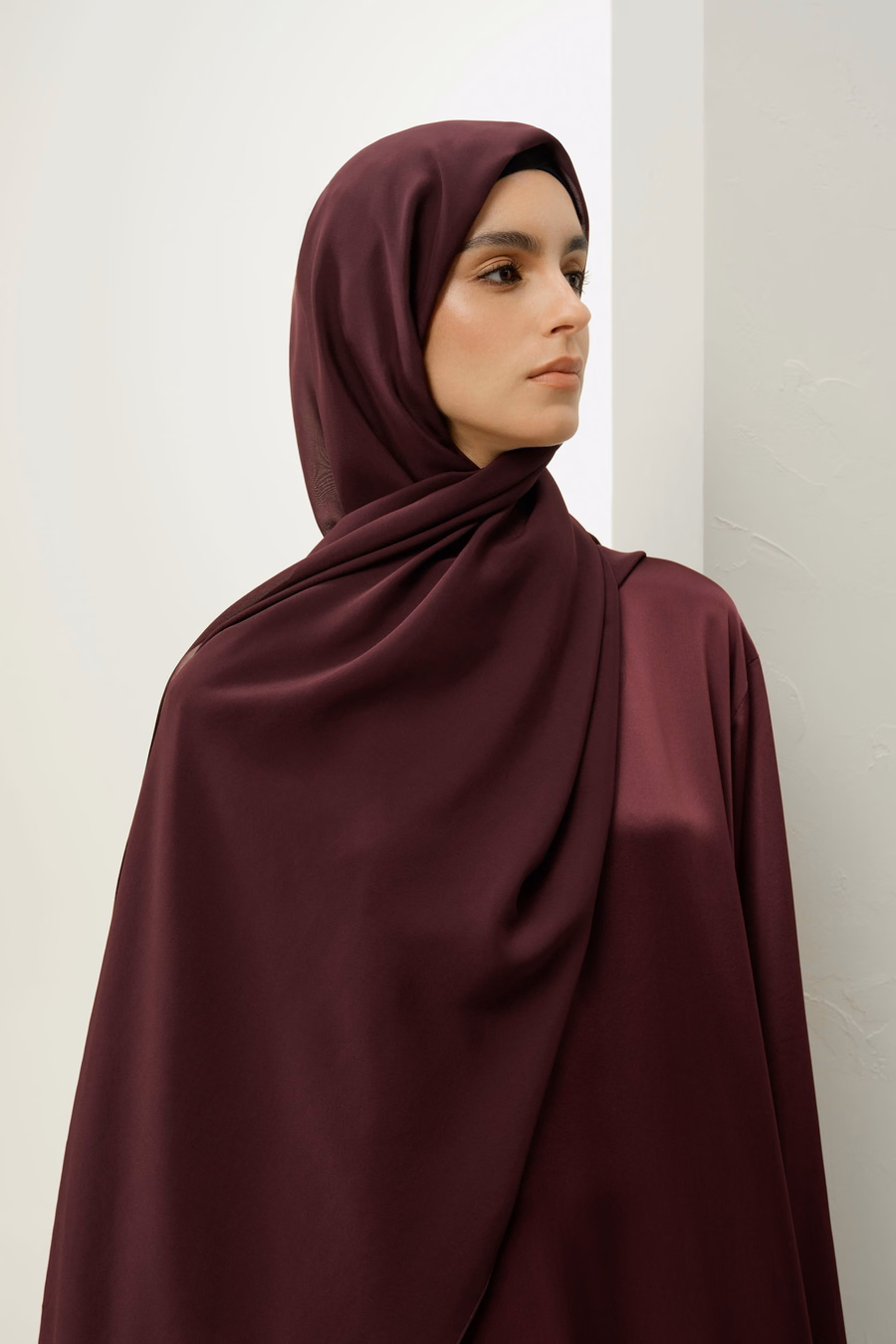 Hiyab de Seda Chifón