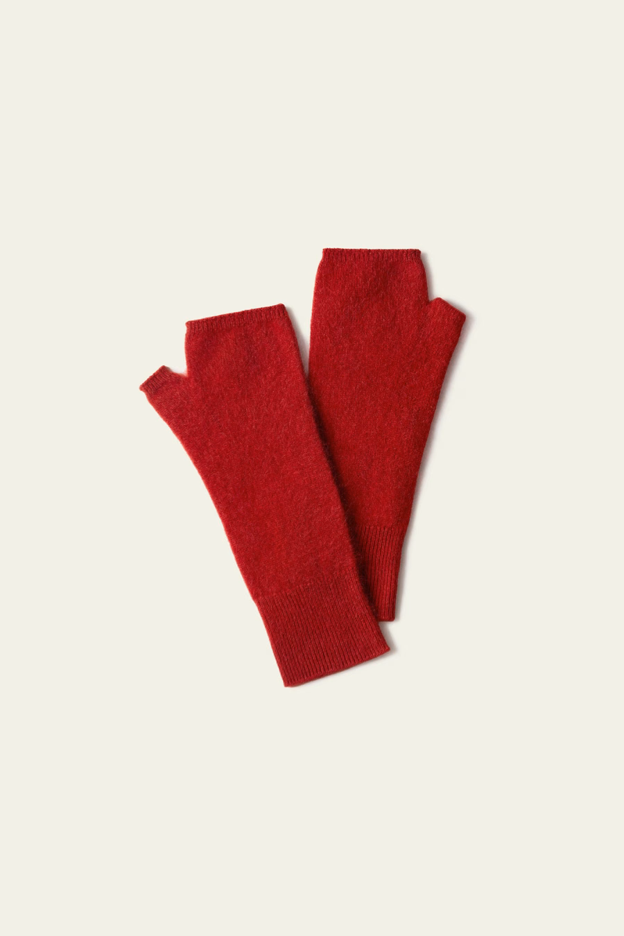 Guantes Sin Dedos de Cachemira Cepillada