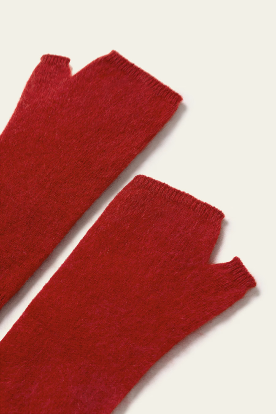 Guantes Sin Dedos de Cachemira Cepillada
