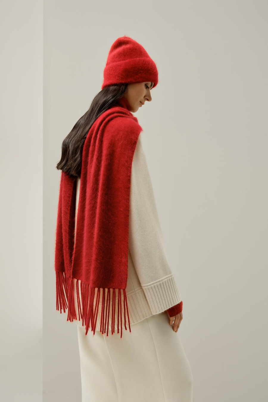Gorro de cachemira cepillada