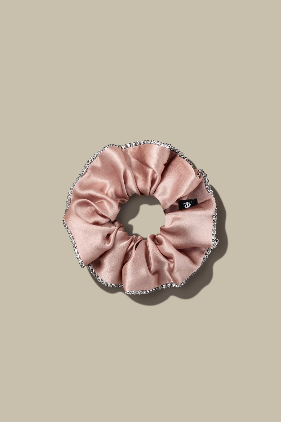 Coletas de seda con joyas de strass LILYSILK