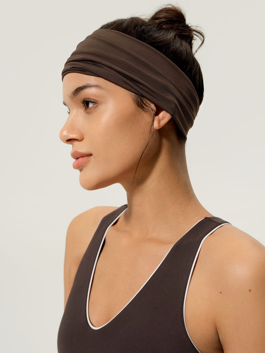Cinta para la cabeza de seda ancha Breeze