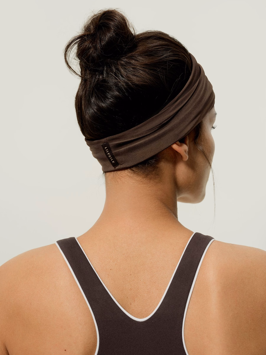 Cinta para la cabeza de seda ancha Breeze