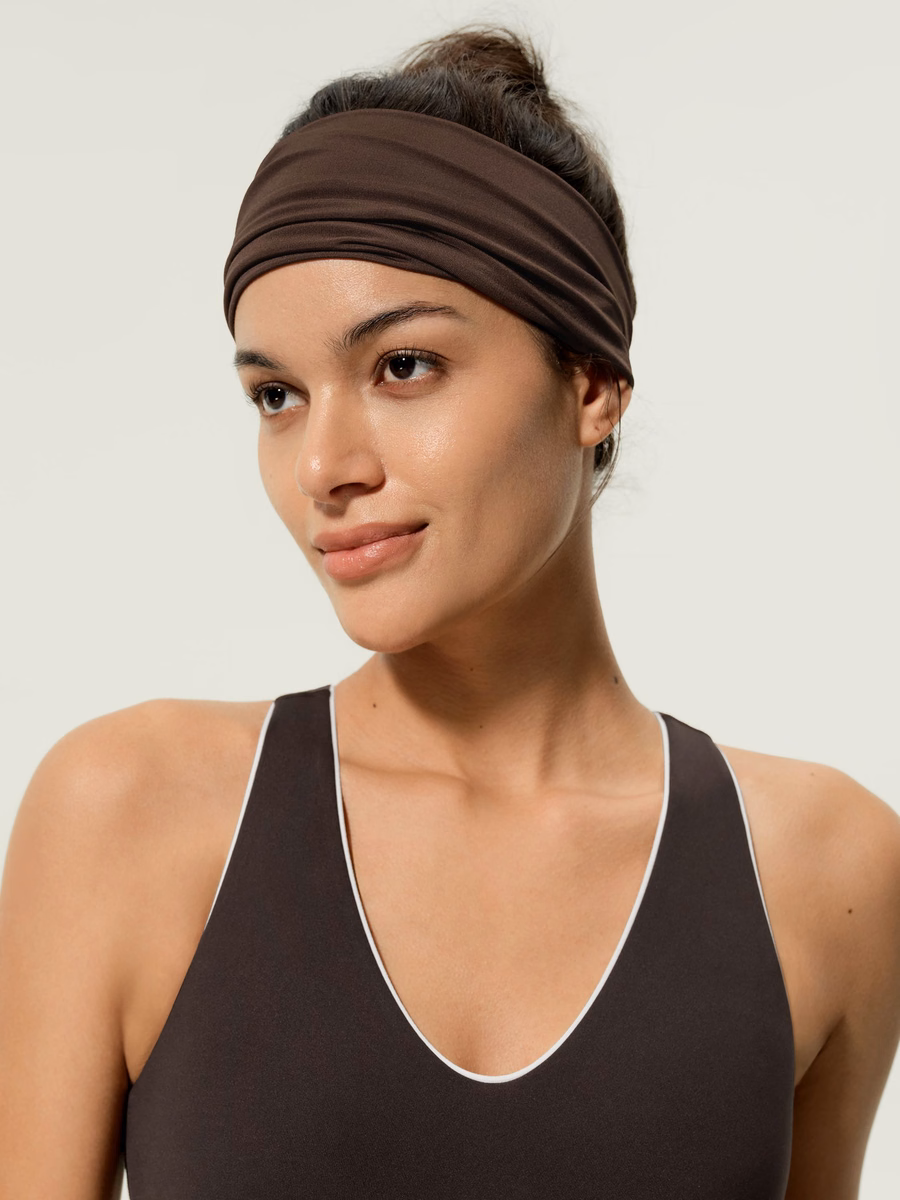 Cinta para la cabeza de seda ancha Breeze