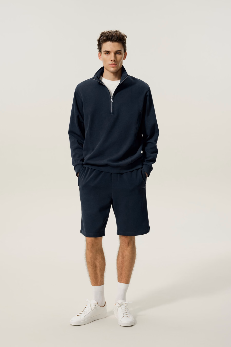 Sudadera de Media Cremallera para Hombre Silkerry