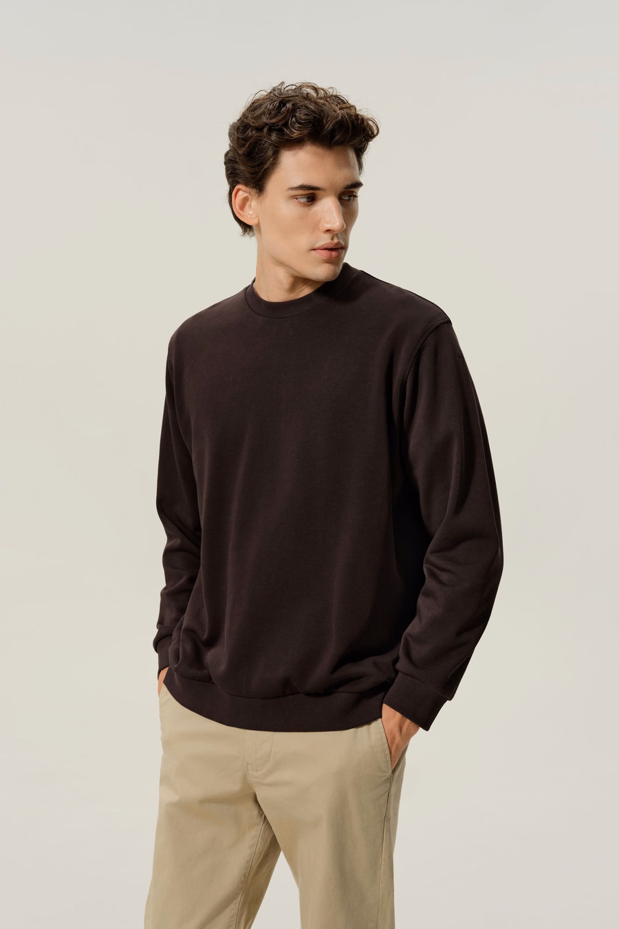 Sudadera de Cuello Redondo para Hombre Silkerry