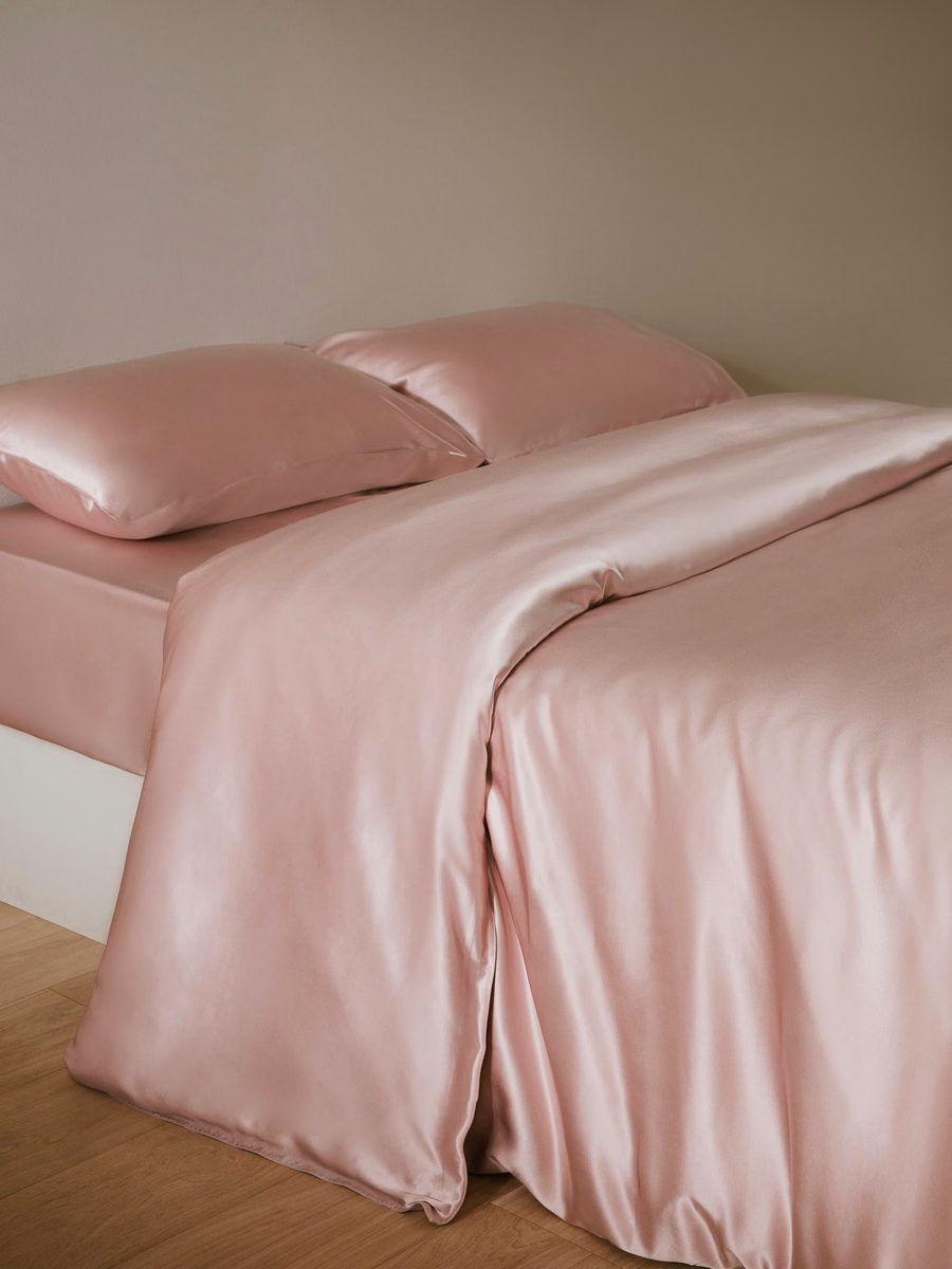 22 Momme Sábana Ajustable de Seda Sin Costuras