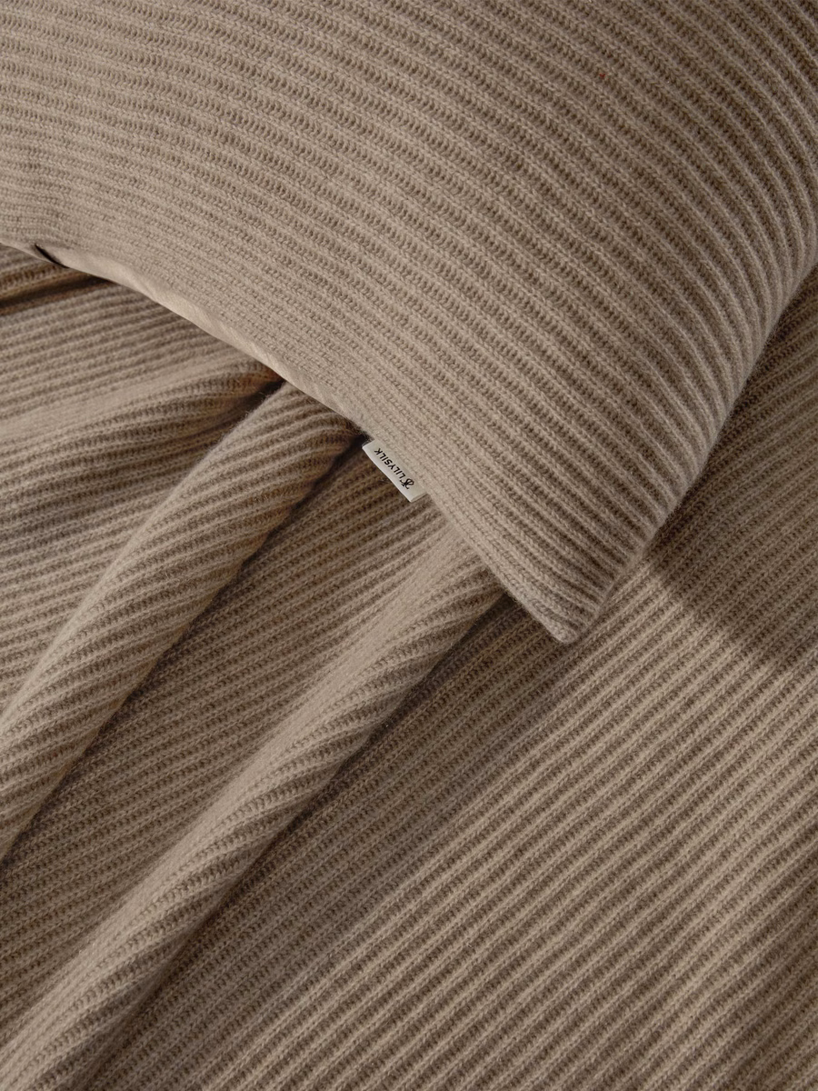 Funda de almohada reversible de cachemira y seda
