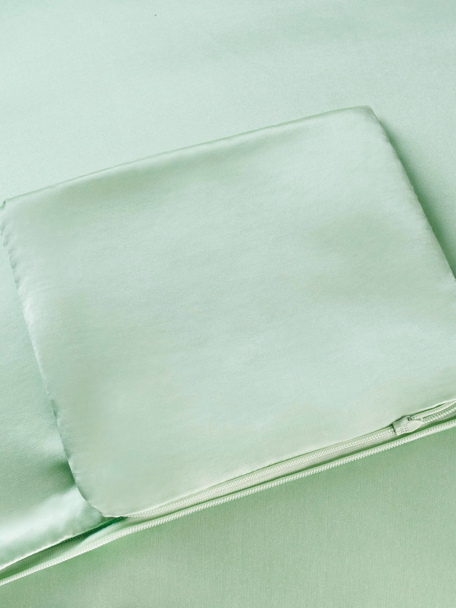 Funda de almohada de seda antibacterial de menta LILYHERB®