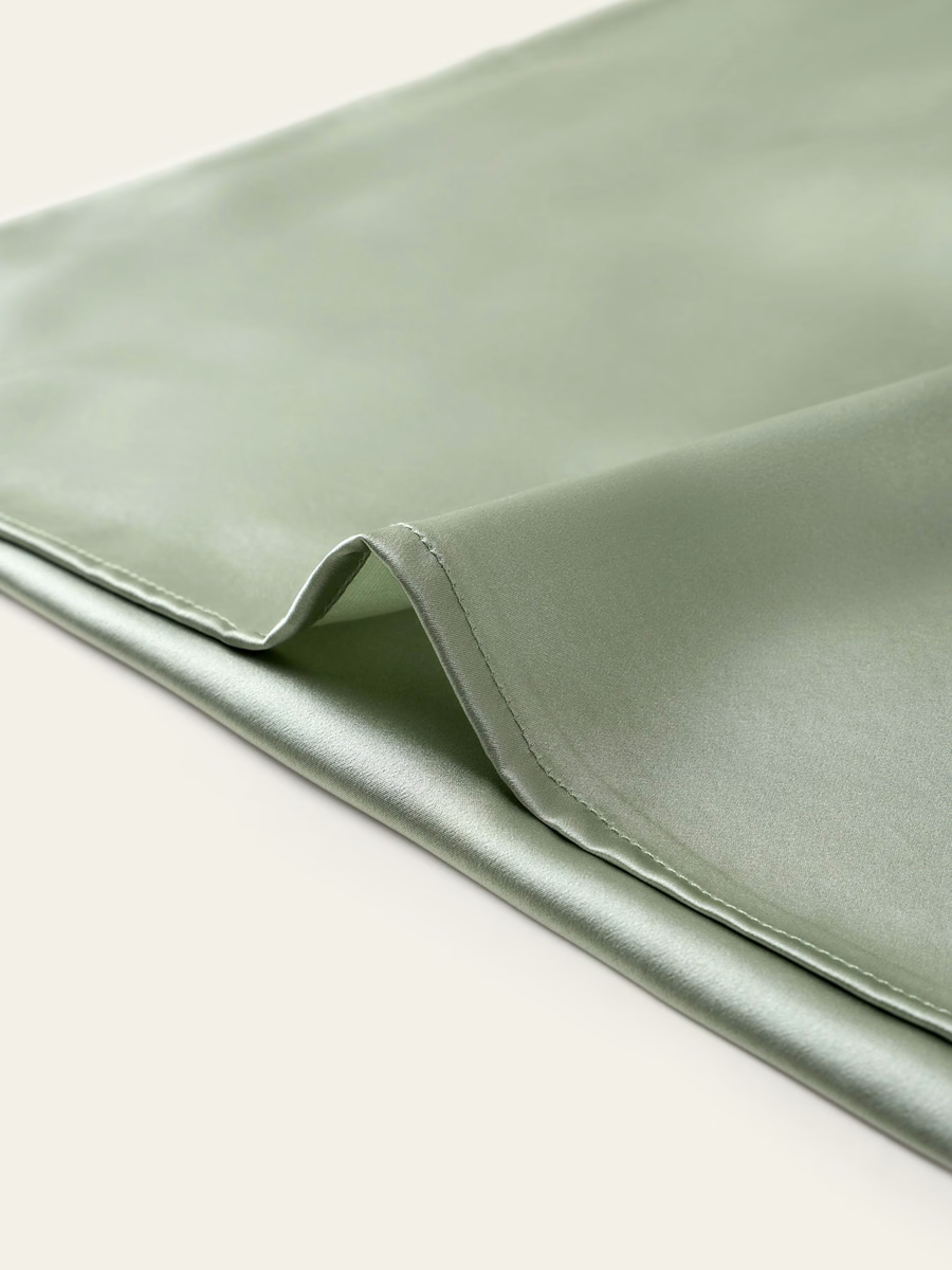 Funda de Almohada de Seda con Aceite de Camelia