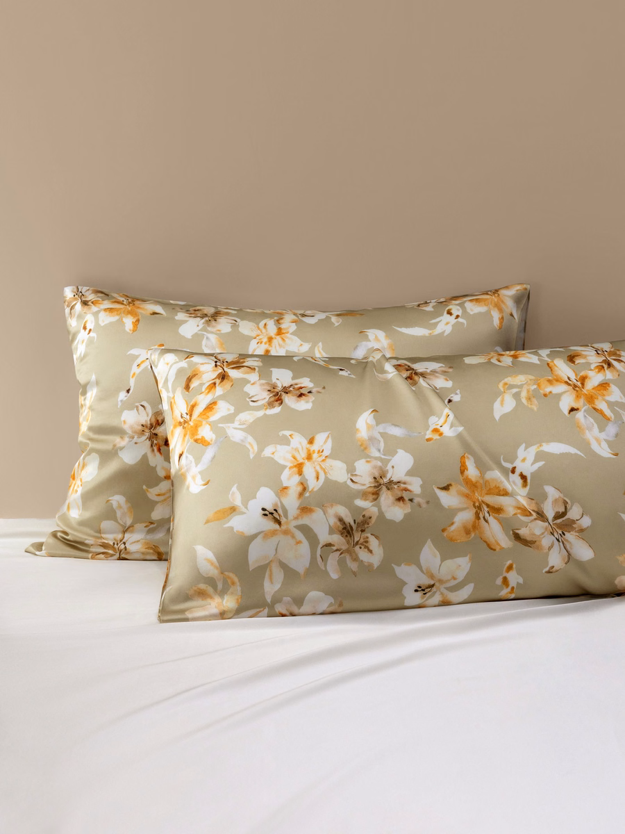 Juego de Ropa de Cama de Seda Coordinado Flujo Aureate