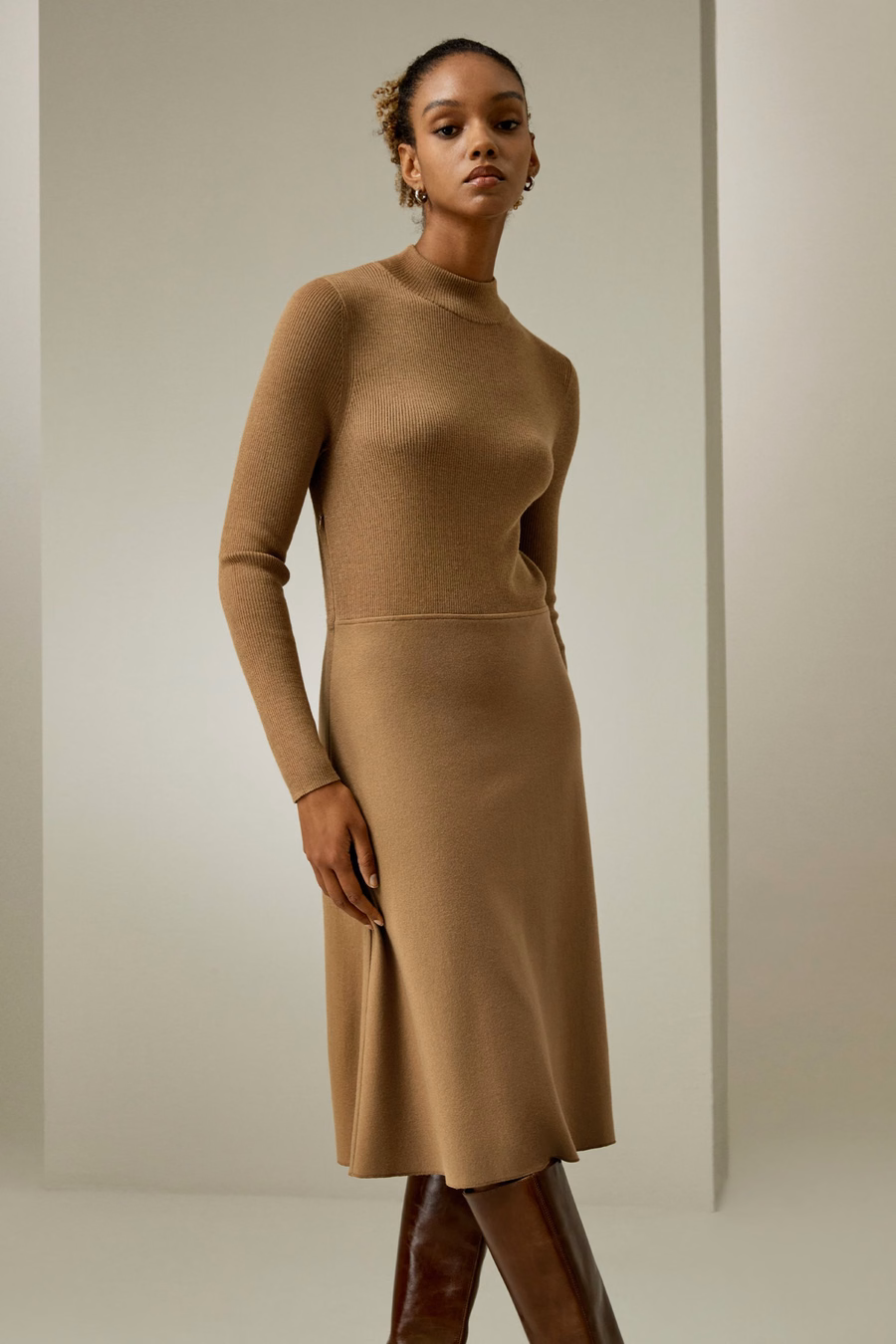 Vestido de lana ajustado