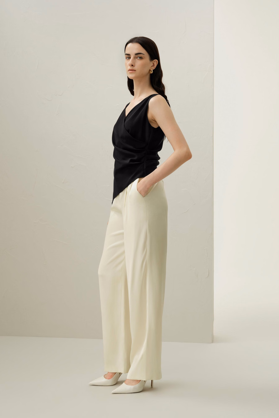 Top Élise con forma de V