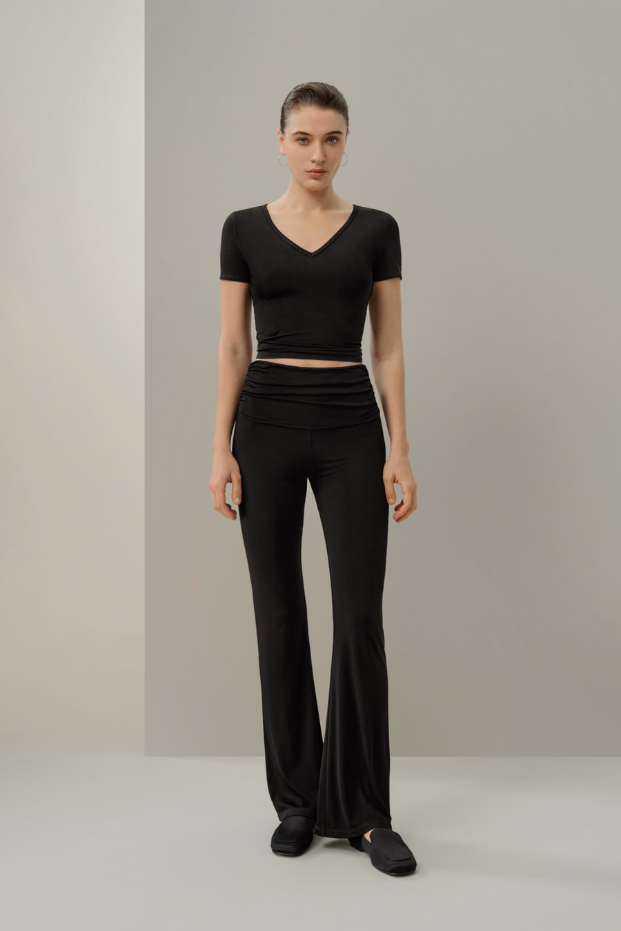 Pantalones Fluid Flare de Jersey de Seda Breeze