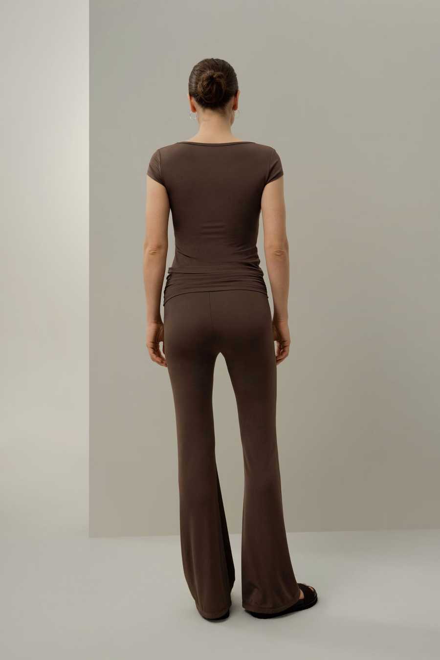 Pantalones Fluid Flare de Jersey de Seda Breeze