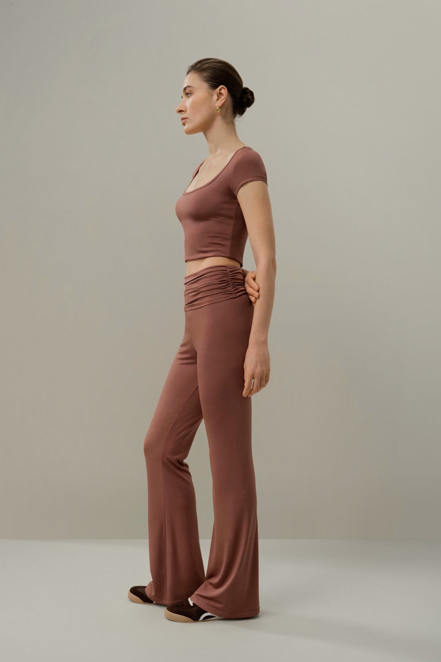 Pantalones Fluid Flare de Jersey de Seda Breeze