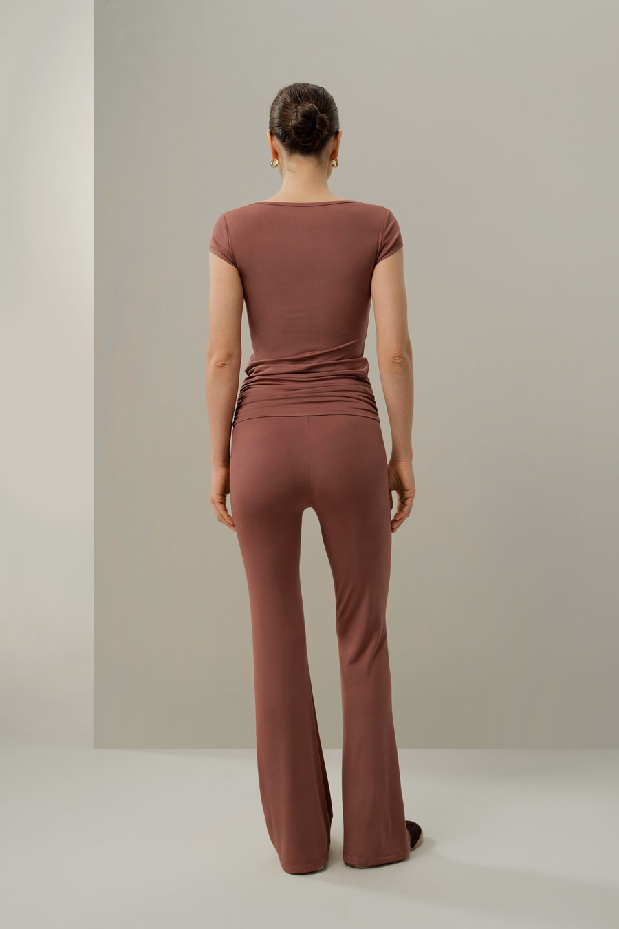 Pantalones Fluid Flare de Jersey de Seda Breeze