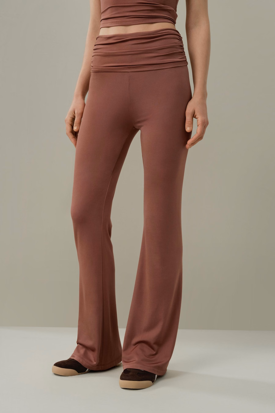Pantalones Fluid Flare de Jersey de Seda Breeze