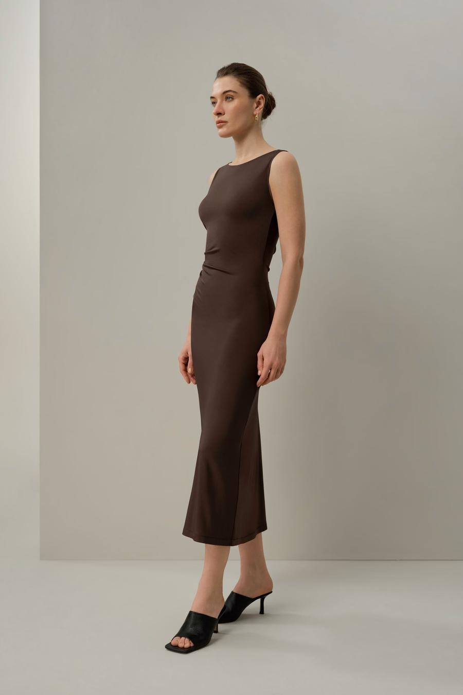 Vestido Asimétrico Slim Fit de Jersey de Seda Breeze