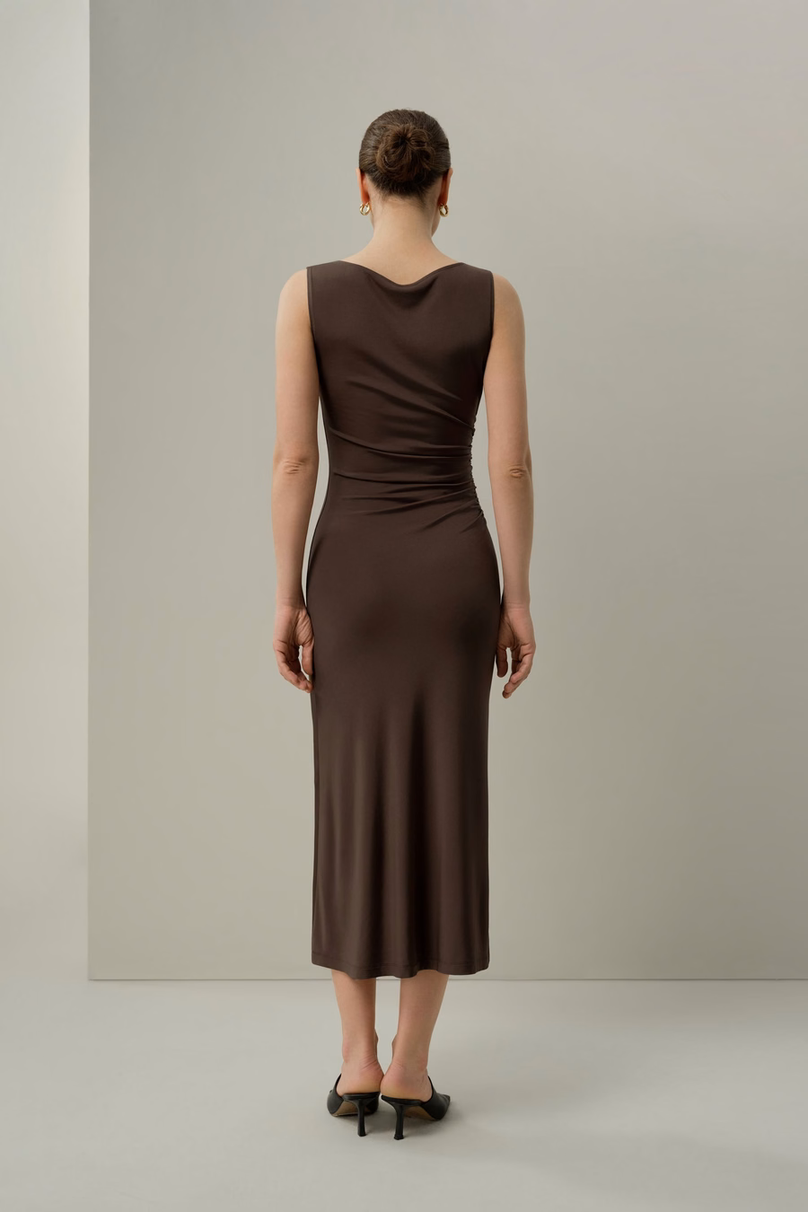 Vestido Asimétrico Slim Fit de Jersey de Seda Breeze