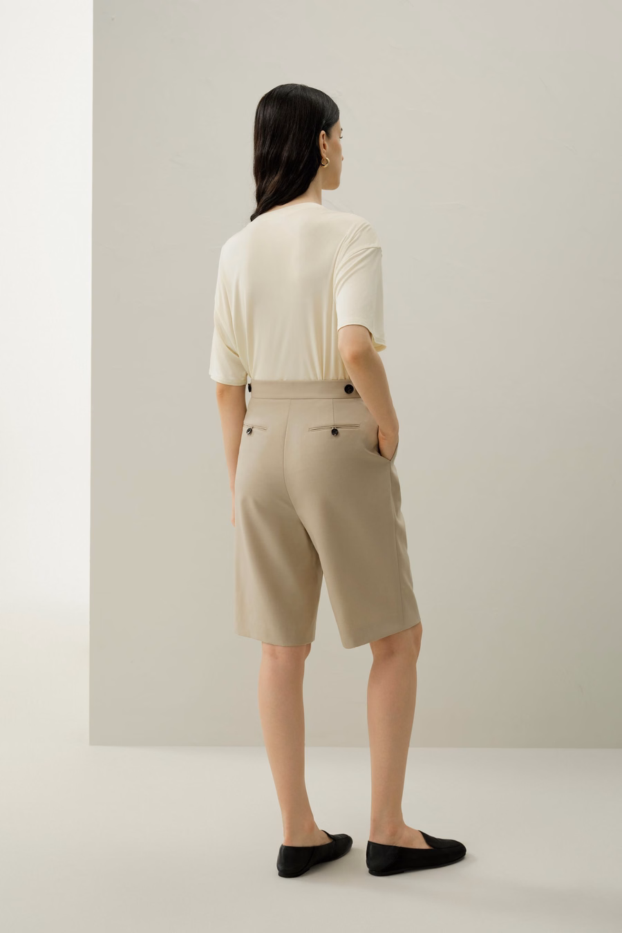 Bermudas de Lana-Seda