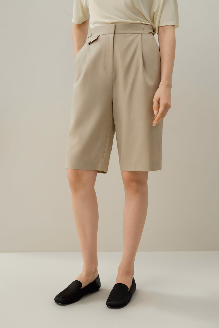 Bermudas de Lana-Seda