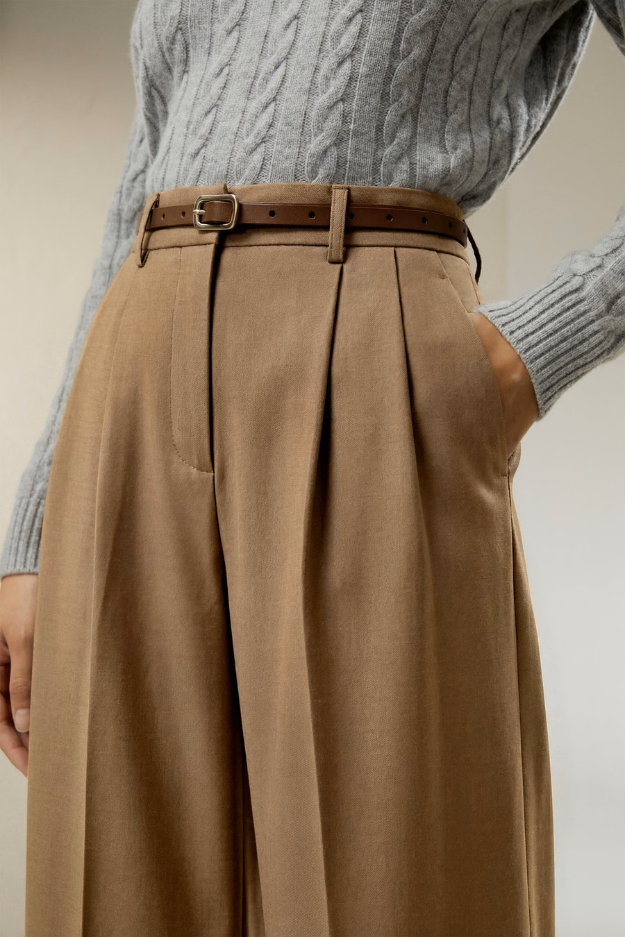 Pantalones de traje de pierna ancha