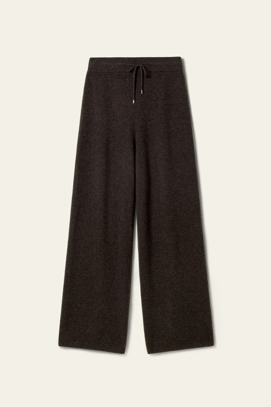 Pantalón de Pierna Ancha de Cachemira Real con Fajo de Canalé