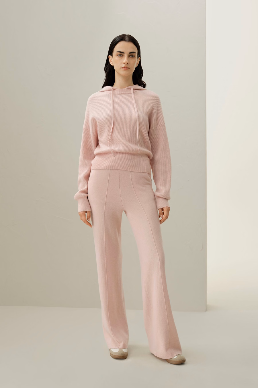 Eshe 2-en-1 sudadera de cachemir desmontable