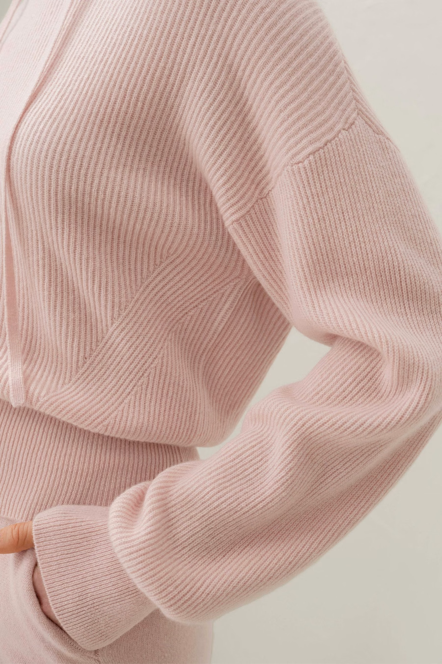 Eshe 2-en-1 sudadera de cachemir desmontable