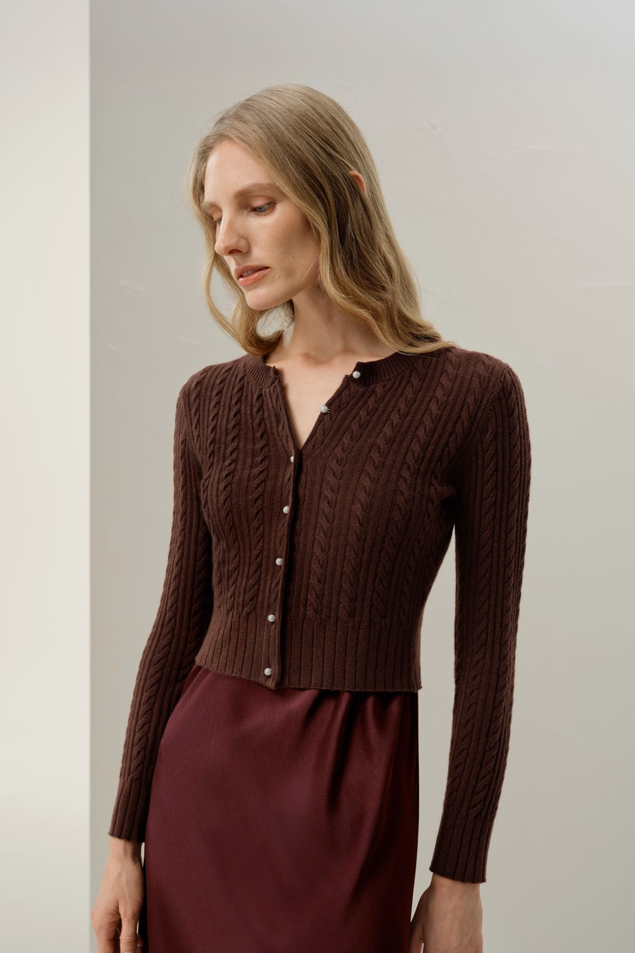 LILYSILK X LYDIA MILLEN El Cárdigan Hawthorn