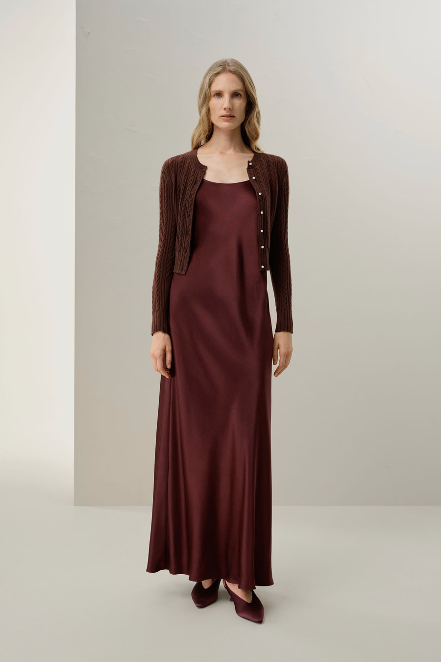 LILYSILK X LYDIA MILLEN El Cárdigan Hawthorn