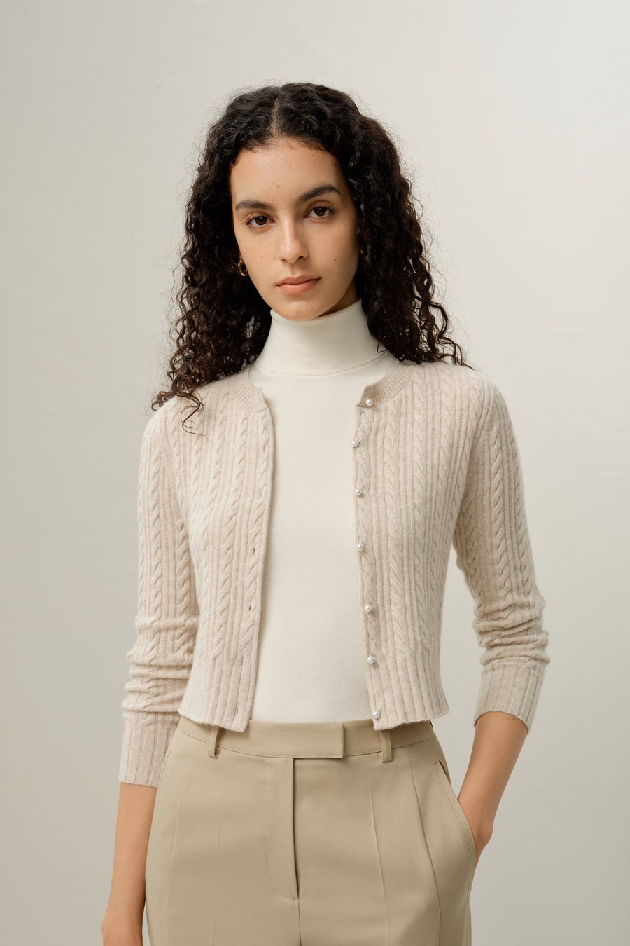 LILYSILK X LYDIA MILLEN El Cárdigan Hawthorn