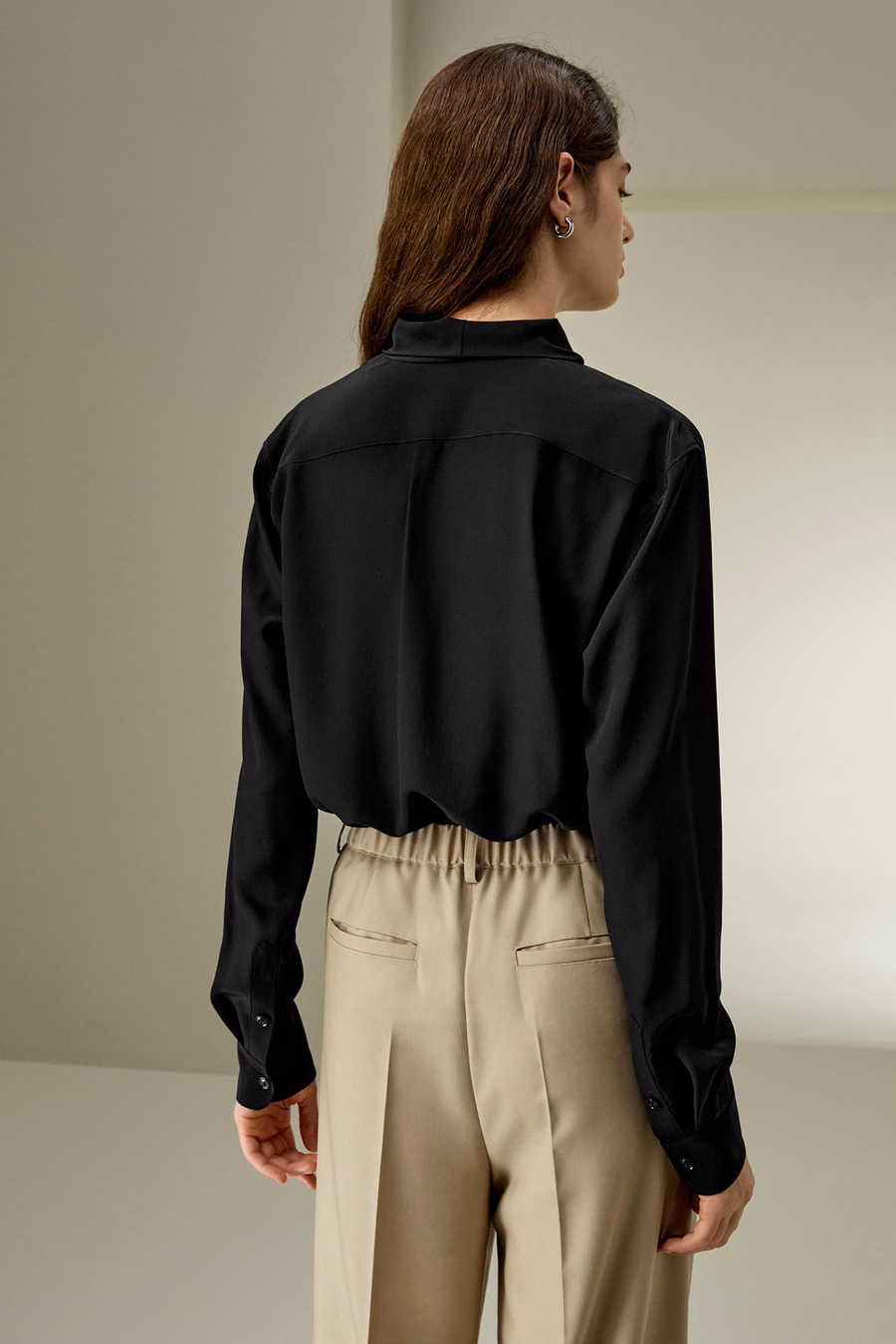 Blusa con Lazo de Seda