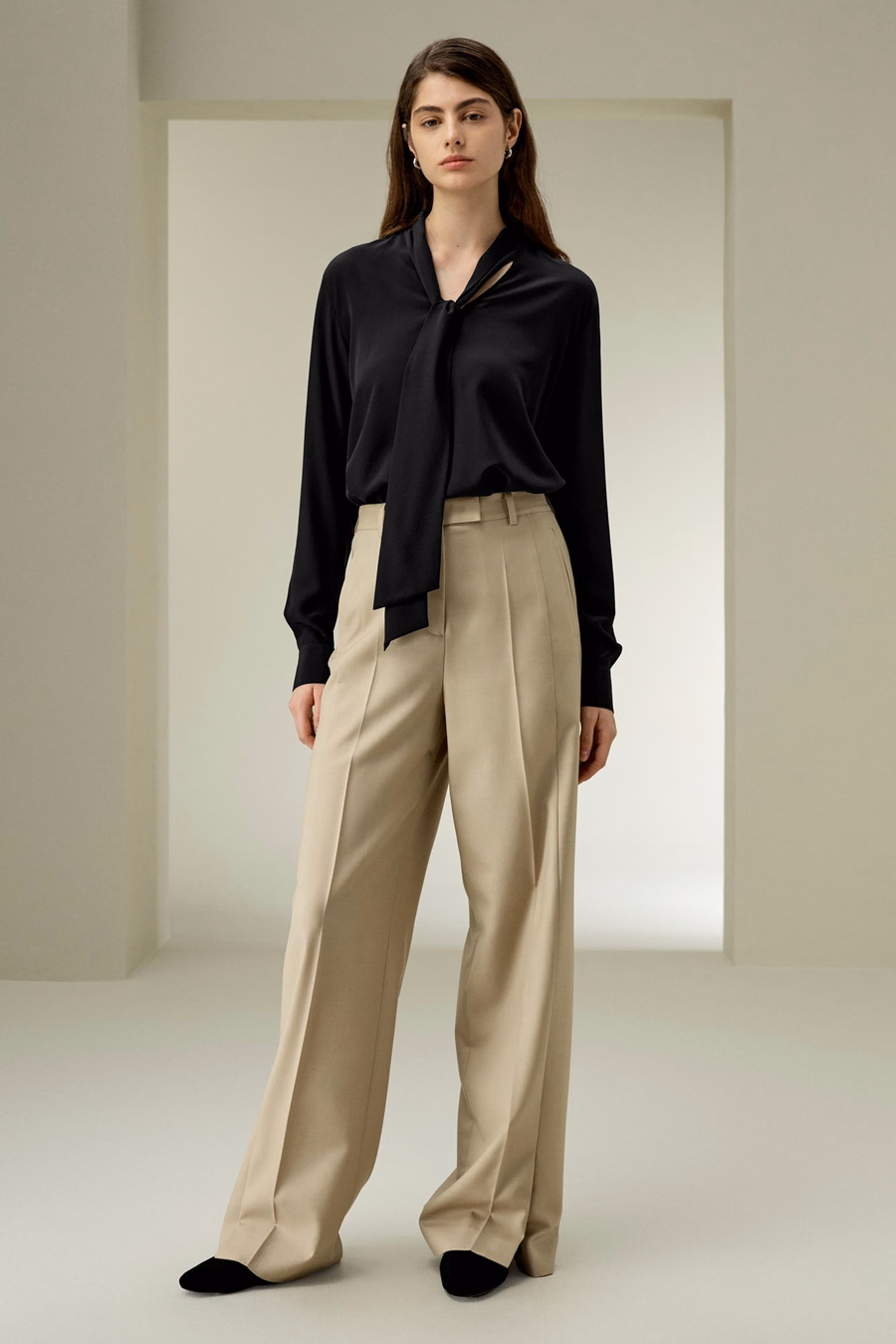 Blusa con Lazo de Seda