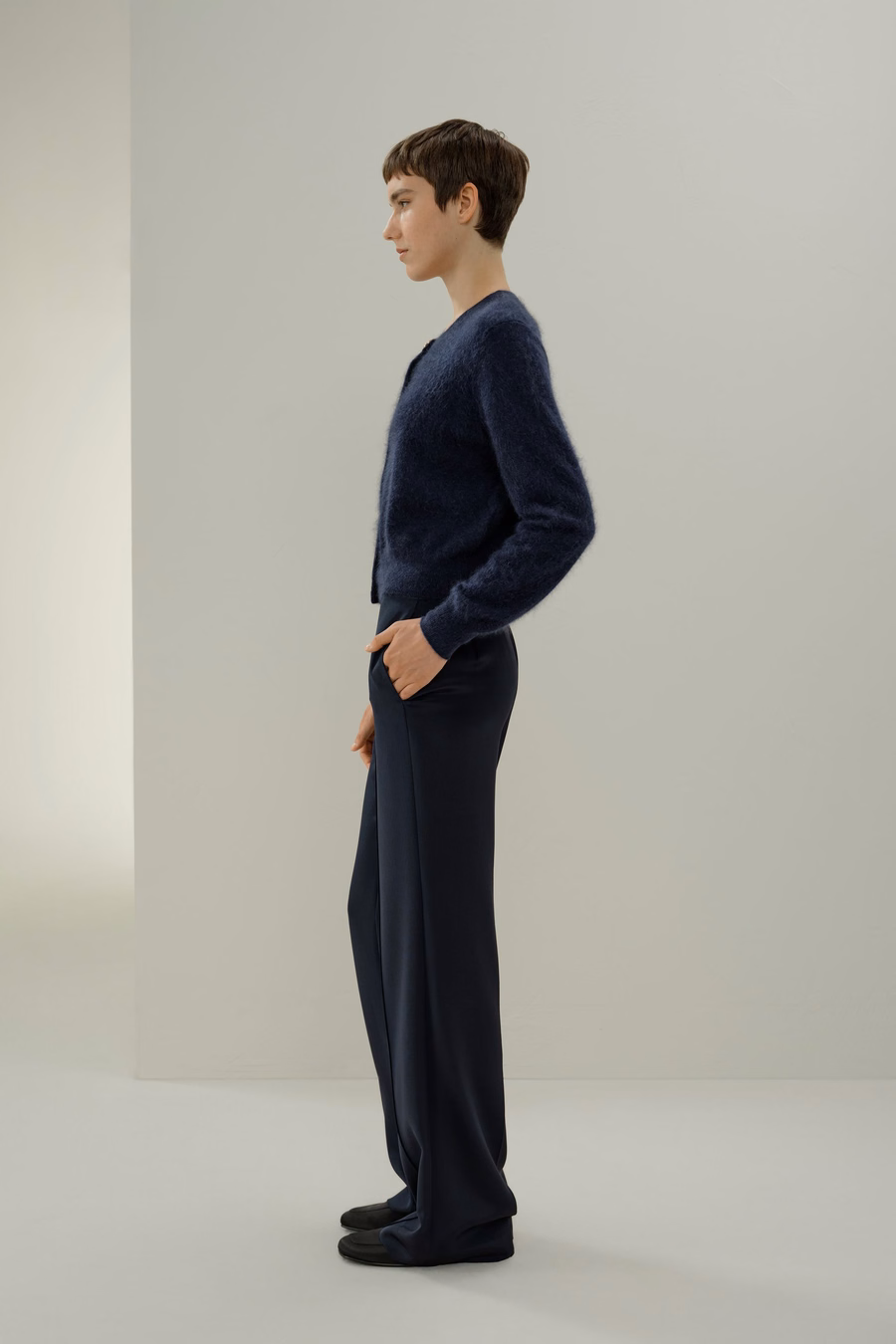 Cardigan de cachemira cepillada ultra suave