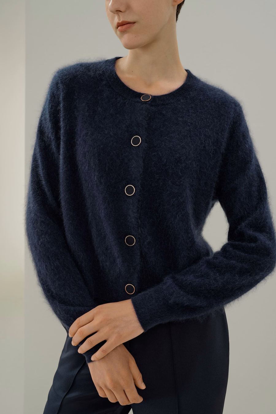 Cardigan de cachemira cepillada ultra suave
