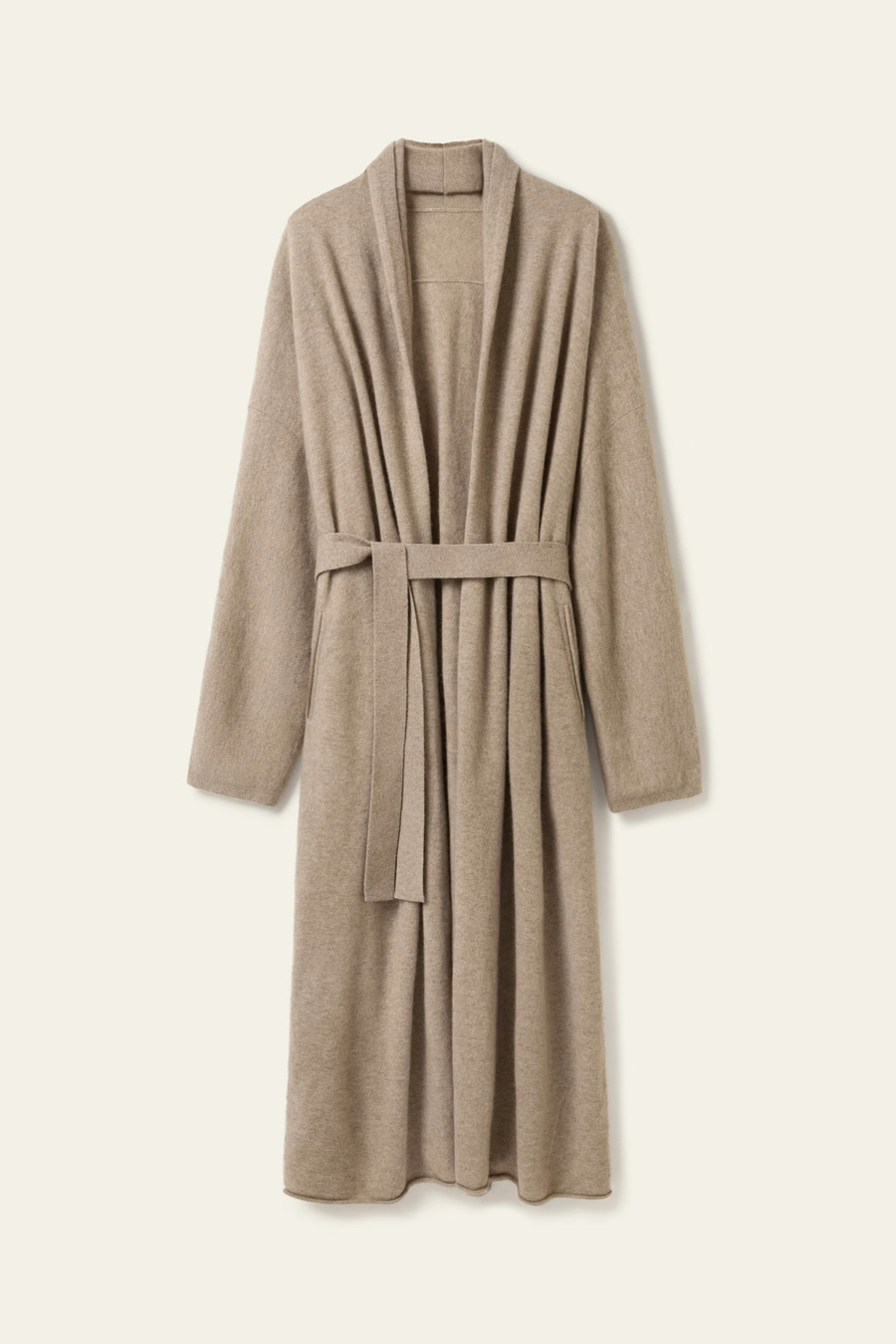 Cardigan de cachemira hasta la pantorrilla