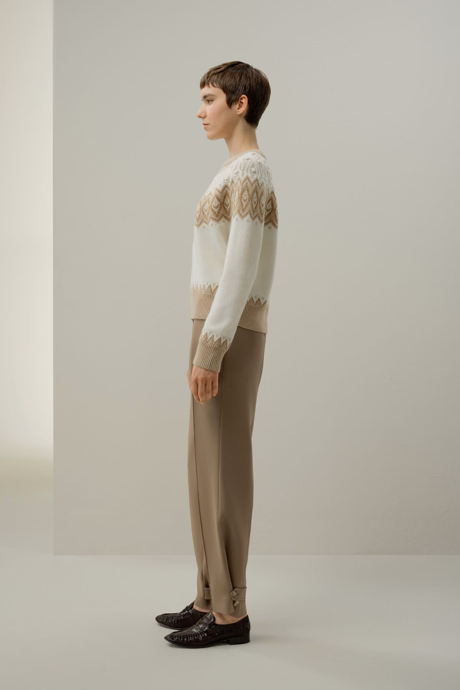 Suéter Fair Isle de Lana y Cachemira