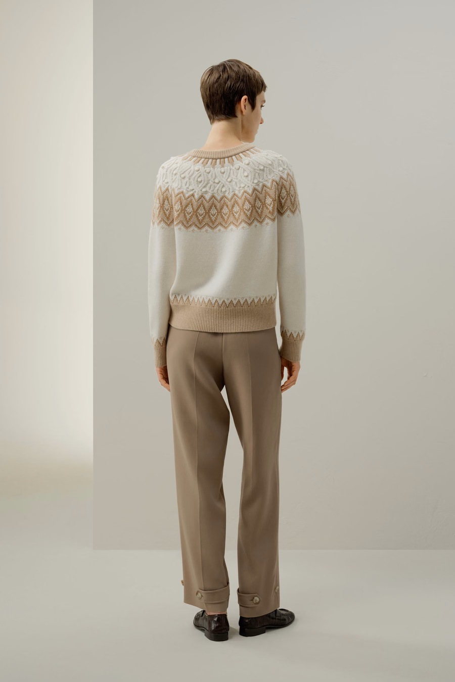 Suéter Fair Isle de Lana y Cachemira