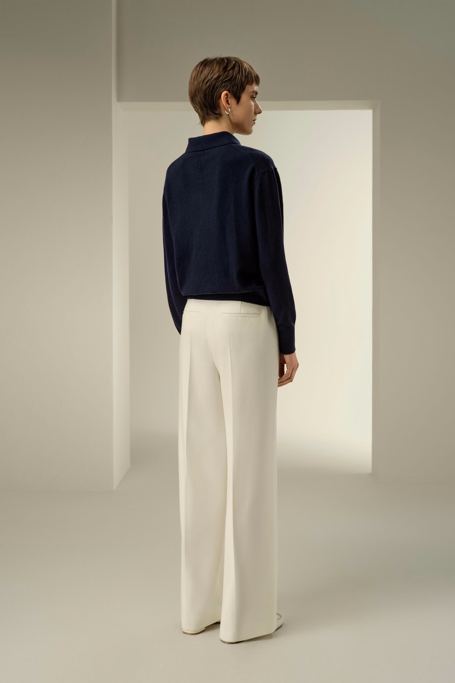 Camisa de polo de cashmere bebé