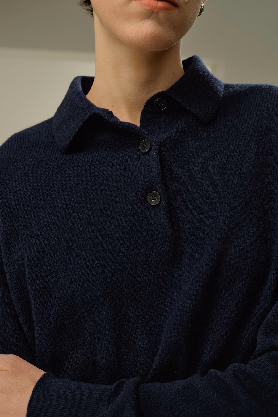Camisa de polo de cashmere bebé
