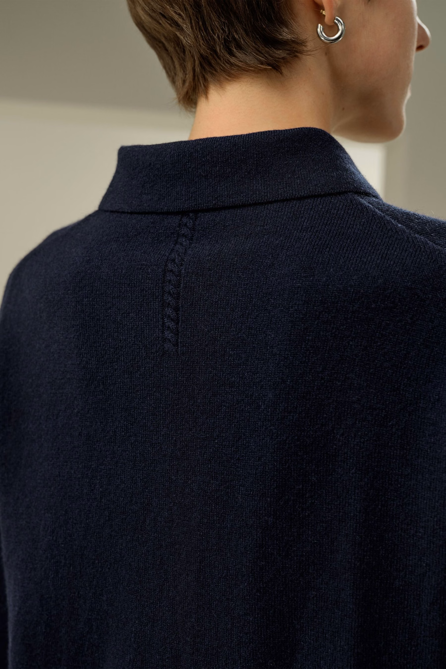Camisa de polo de cashmere bebé