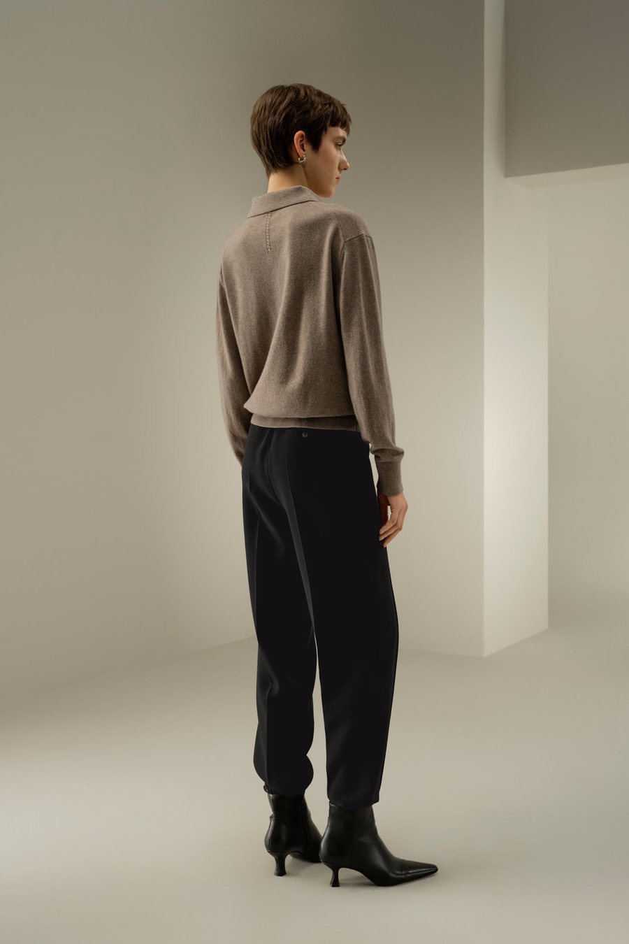 Camisa de polo de cashmere bebé
