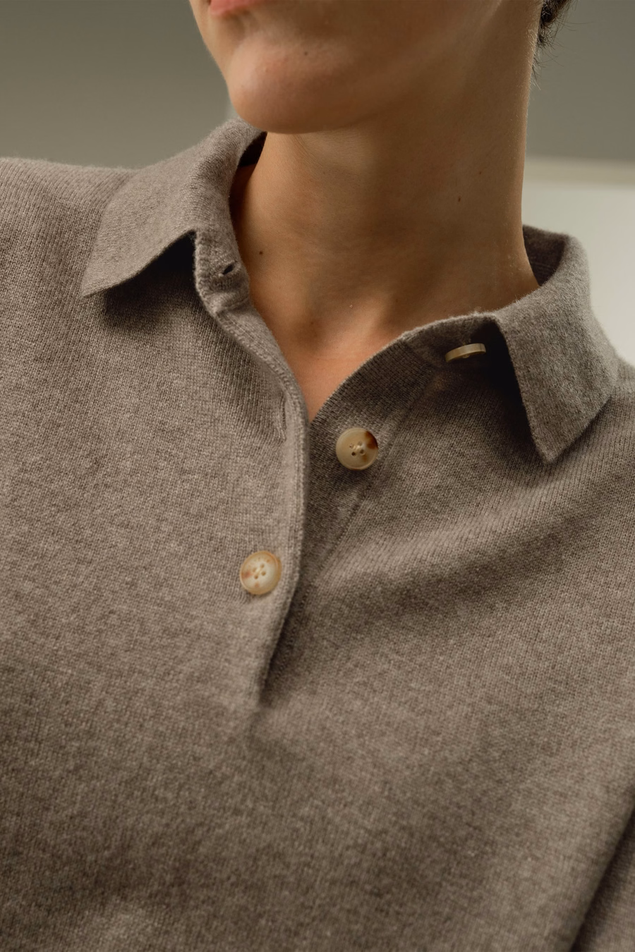 Camisa de polo de cashmere bebé