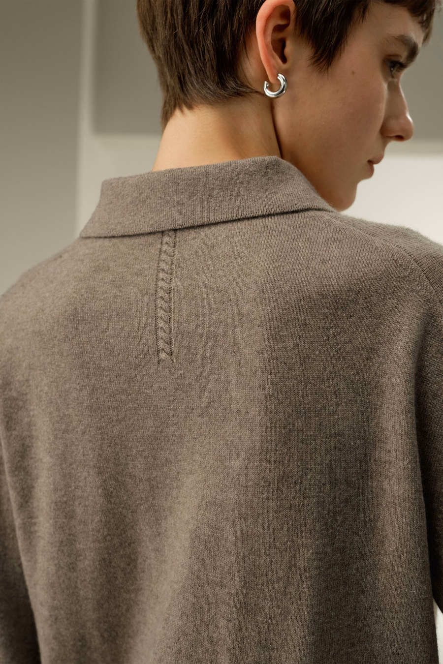 Camisa de polo de cashmere bebé